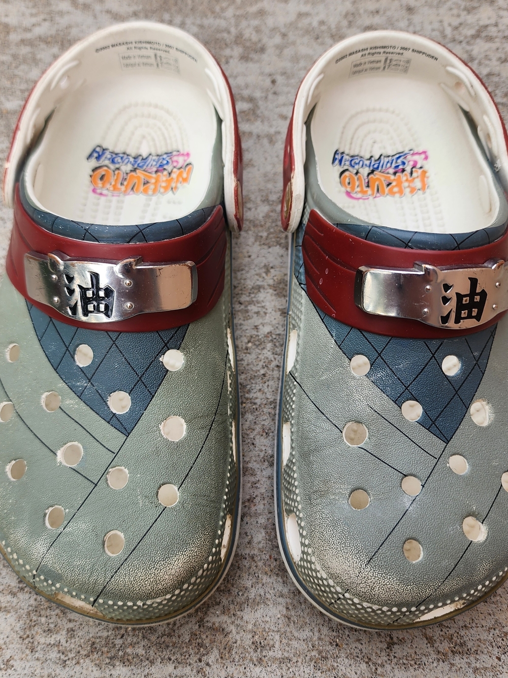 Naruto Shippuden x Crocs Classic Clog 'Jiraiya', NO CHARMS, Sz M4 W6